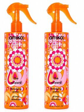 Amika The Wizard Detangling Primer Spray Duo 11.8 oz (XL) Each Heat Protectant
